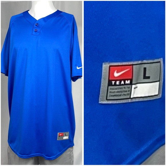 Nike Therma Fit Large Royal Blue Pullover Jersey Shirt Brand New With Tags - Picture 1 of 9